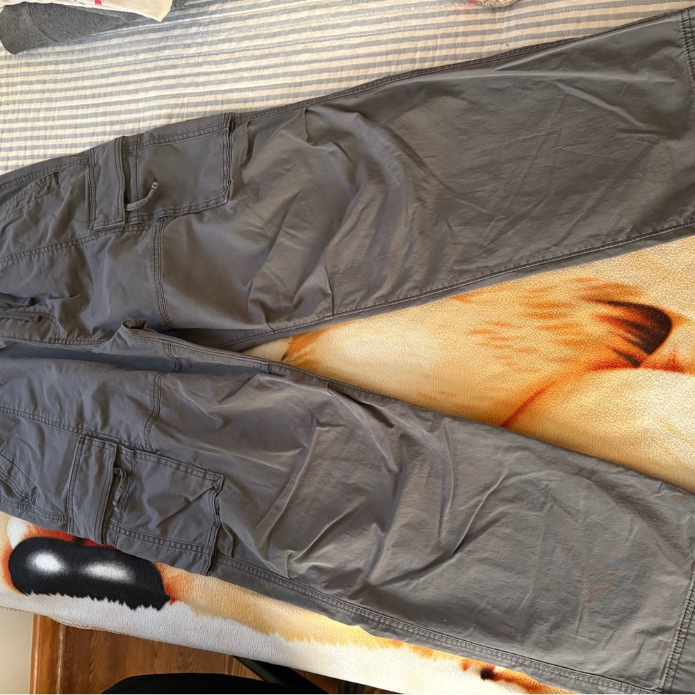 Hollister Men's Charcoal Cargo Pants